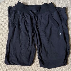 Black Lululemon Athletic Joggers Straight Leg Size 0